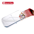 Customized Logo Glass Baking Dish with Divider